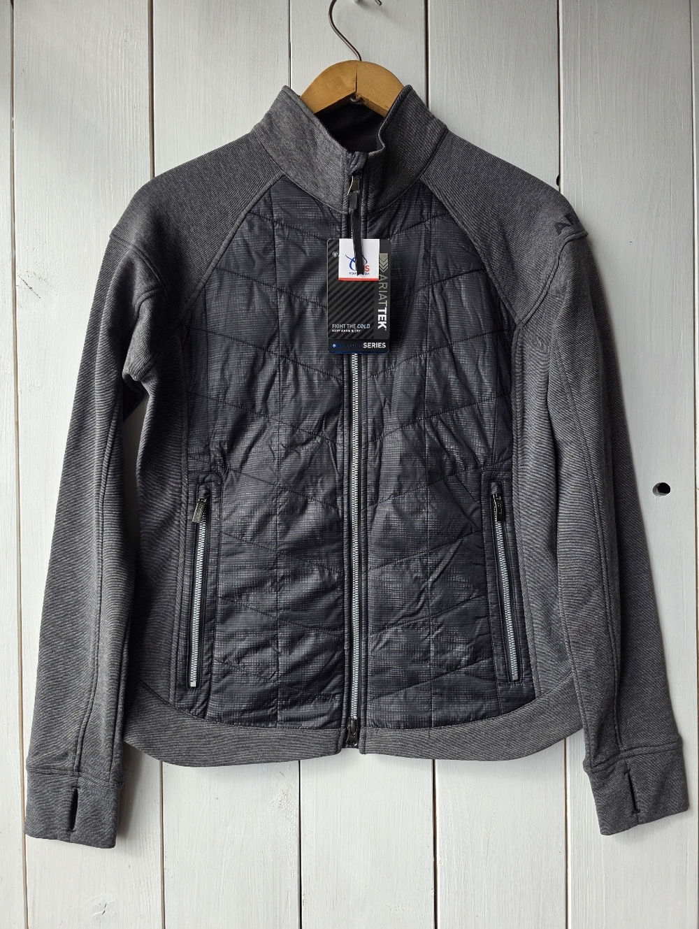 Ariat Wooltek Charcoal Heather Wool Lined Jacket Womens Medium